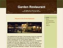 Tablet Screenshot of gardenrestaurantnj.com